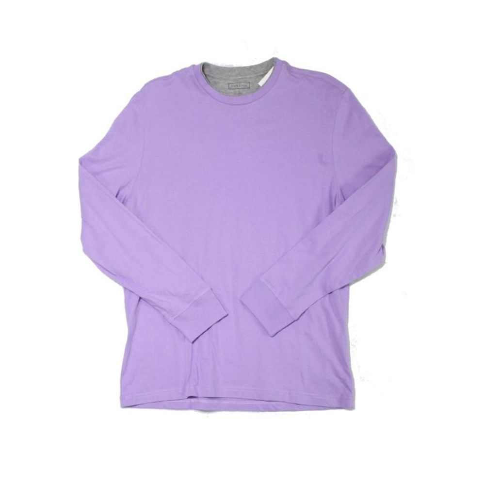 CLUBROOM Mens Purple Cotton T-Shirt XXL